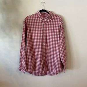Jos. A. Bank sustainable checkered button
down shirt